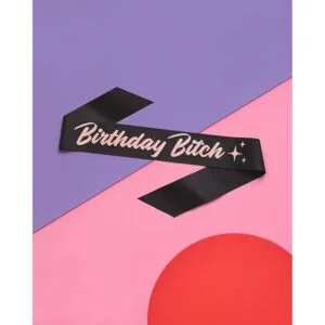 xo Fetti Banda de cumpleaños para mujer purpurina