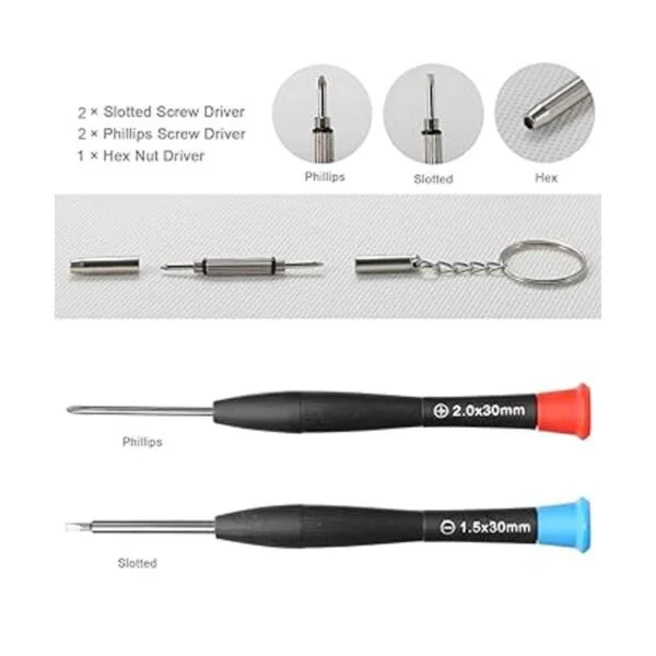bayite Kit de reparación de anteojos con tornillos._4
