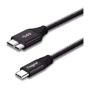 Cable USB C a Micro 3.0 de 1 pie conector de metal_1