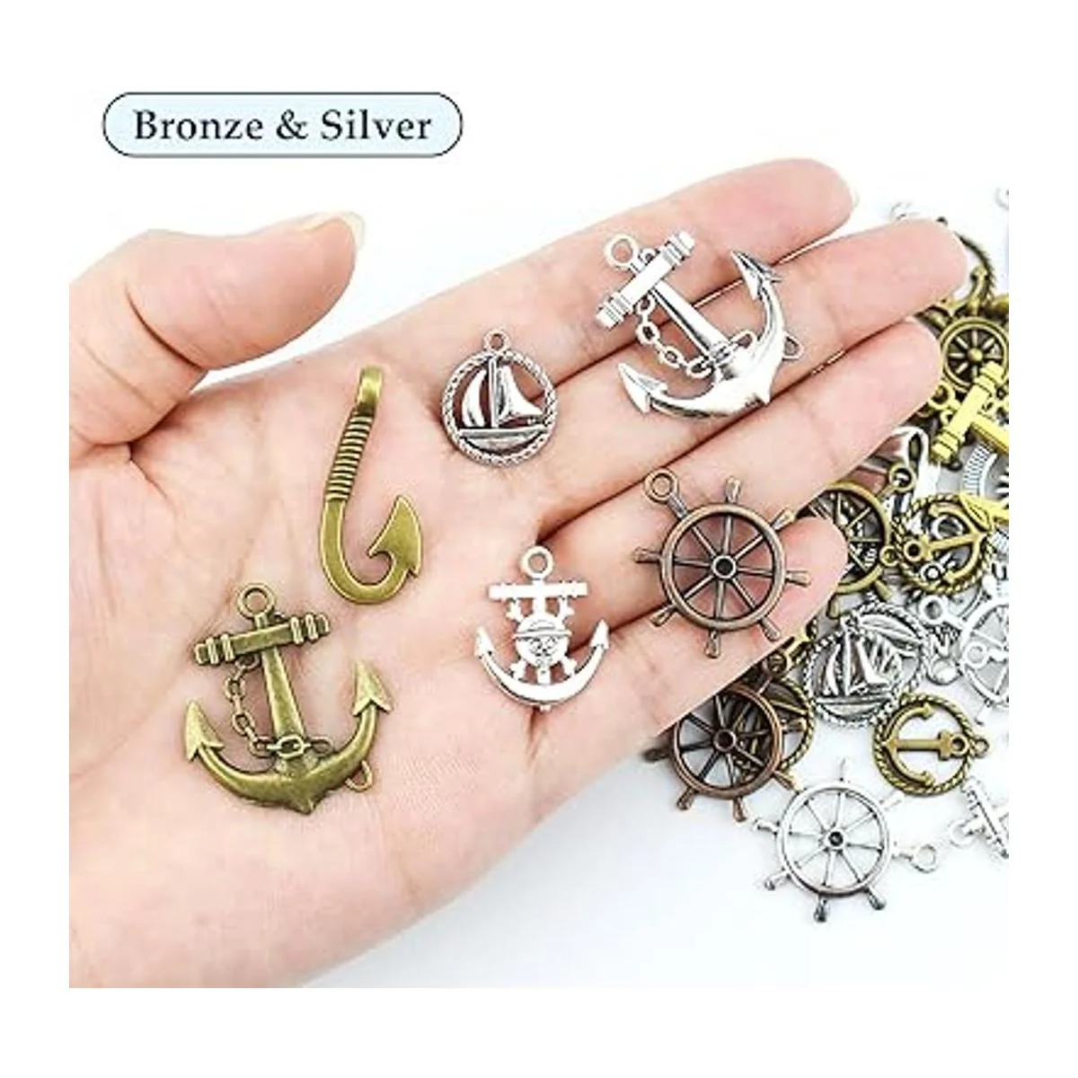 JIALEEY Dijes de ancla náutica para timón brújula de