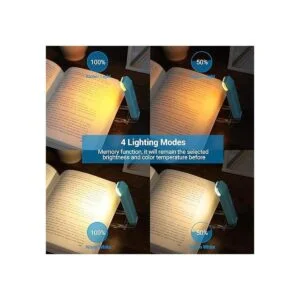 DEWENWILS Luz de libro ámbar recargable por USB para leer_4