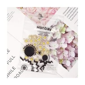 Honbay 30 colgantes de margaritas esmaltadas para hacer_6