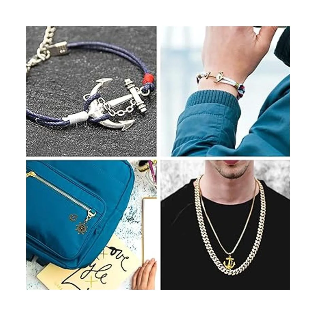 JIALEEY Dijes de ancla náutica para timón brújula de