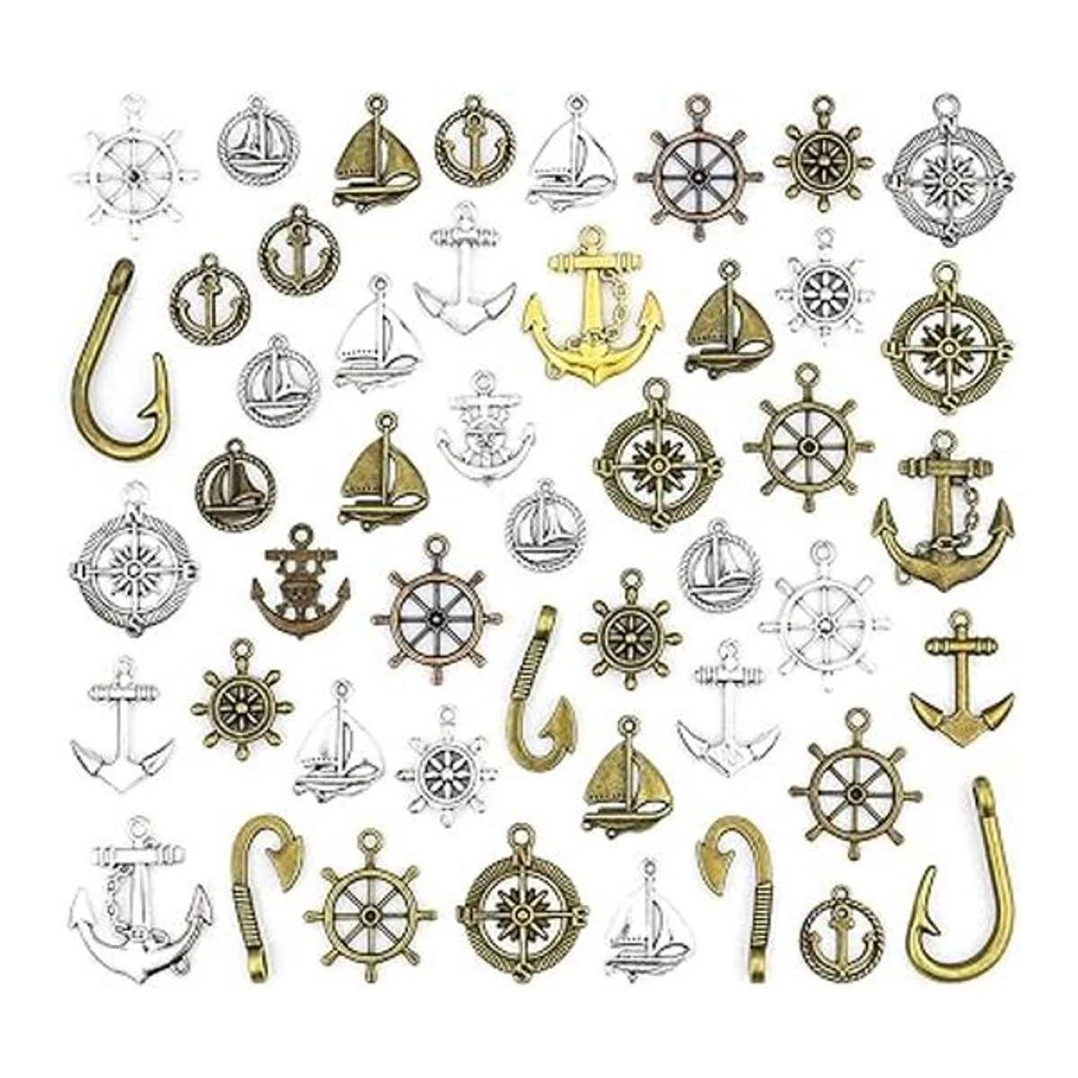 JIALEEY Dijes de ancla náutica para timón brújula de