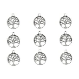 alimitopia 50pcs aleación árbol de vida de amuletos de la