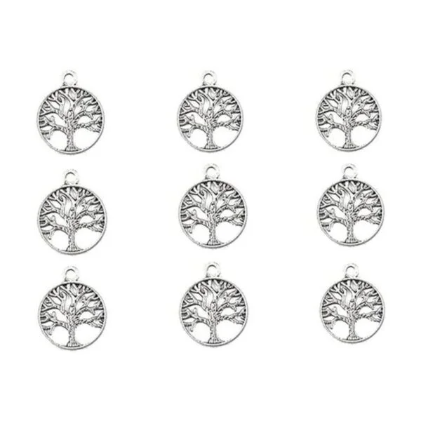 alimitopia 50pcs aleación árbol de vida de amuletos de la