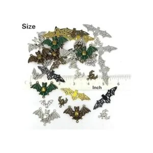 JIALEEY 33 dijes de murciélago mezclados de Halloween_4