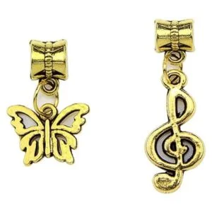 Kinteshun Aleación colgantes espaciador cuentas Bails