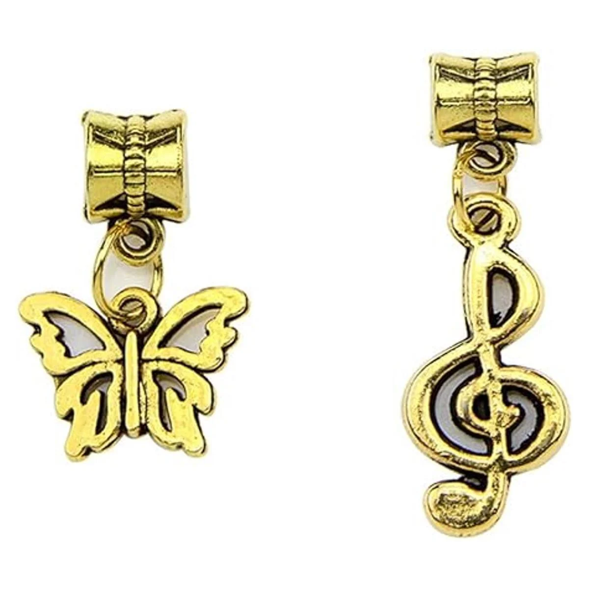 Kinteshun Aleación colgantes espaciador cuentas Bails