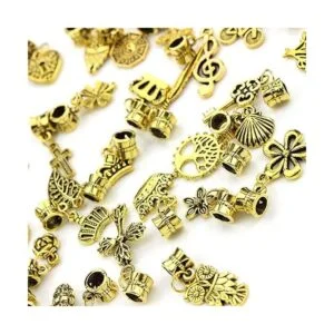 Kinteshun Aleación colgantes espaciador cuentas Bails