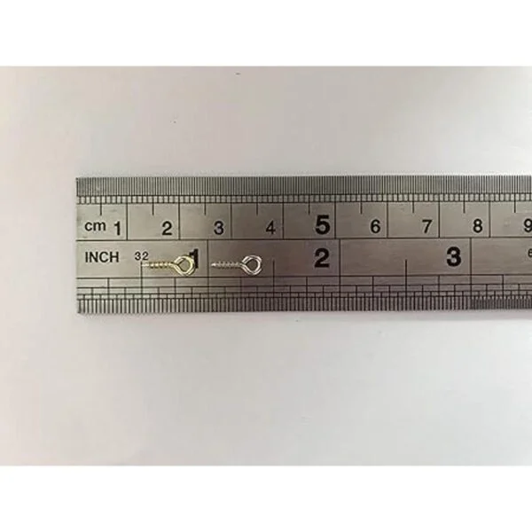 IDEALSV Mini ganchos pequeños con rosca para ojos color