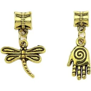 Kinteshun Aleación colgantes espaciador cuentas Bails