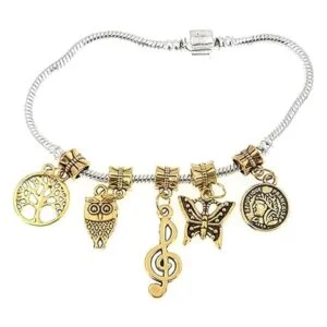 Kinteshun Aleación colgantes espaciador cuentas Bails