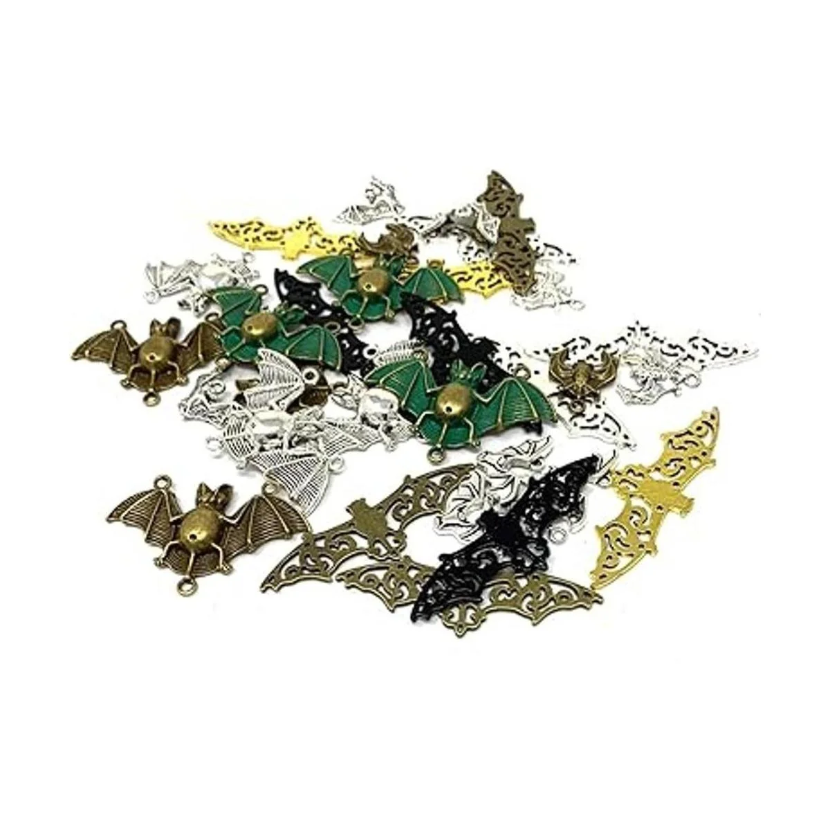 JIALEEY 33 dijes de murciélago mezclados de Halloween_3