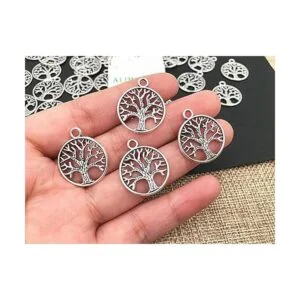 alimitopia 50pcs aleación árbol de vida de amuletos de la