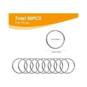 100 ganchos giratorios con llaveros cierres de mosquetón_3