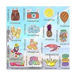 QTL Lindas calcomanías VSCO impermeables para niñas_4