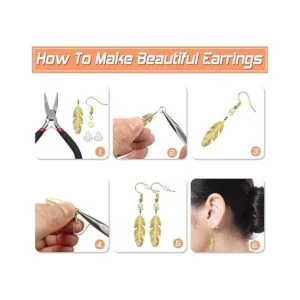 TOAOB 140 ganchos para aretes hipoalergénicos de plata de_5