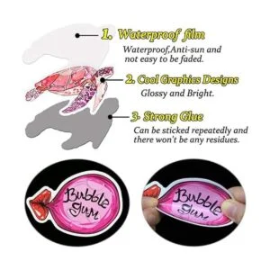 QTL Lindas calcomanías VSCO impermeables para niñas_3