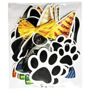 Cartel de cumpleaños para perro 13 banderines de fiesta_4