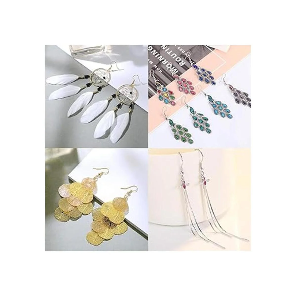 Juego de ganchos para pendientes con pendientes de acero