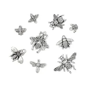 81PCS Aleación Abeja Abalorio de abeja JIALEEY Antiguo_2