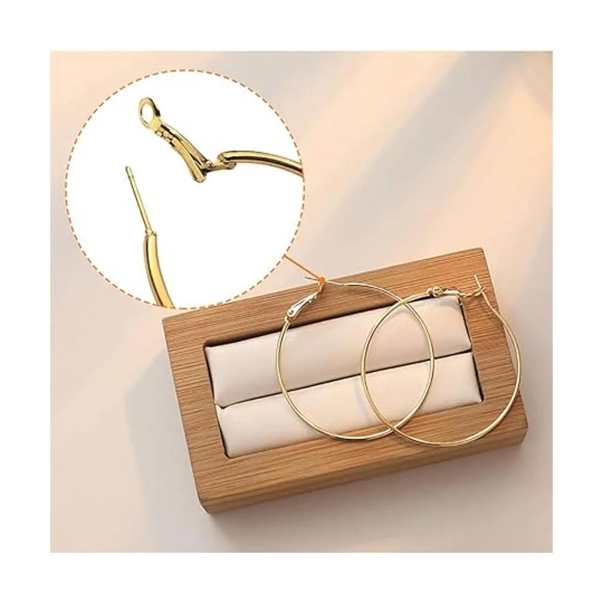 60 aretes de aro de cuentas redondas para encontrar aro de