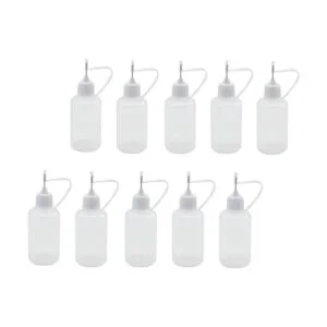10 botellas aplicadoras de punta de precisión de 1.0 fl
