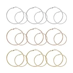 60 aretes de aro de cuentas redondas para encontrar aro de
