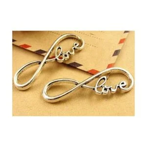 40pcs Infinity Love Símbolo Conectores Charms Colgantes