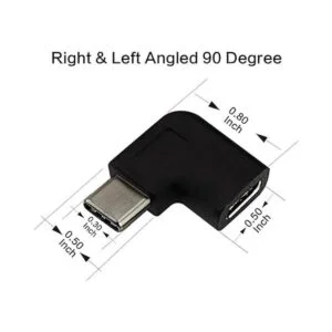 Oxsubor Adaptador USB C macho a hembra tipo C ángulo de_3