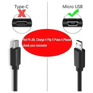 Cable de carga micro USB de repuesto de 4.9 ft para JBL_2