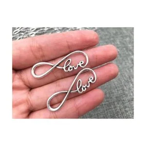 40pcs Infinity Love Símbolo Conectores Charms Colgantes