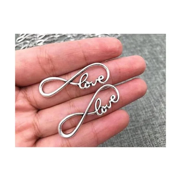 40pcs Infinity Love Símbolo Conectores Charms Colgantes