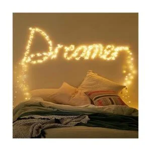 Anjaylia Guirnalda de luces LED funciona con pilas_6