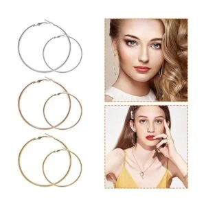 60 aretes de aro de cuentas redondas para encontrar aro de