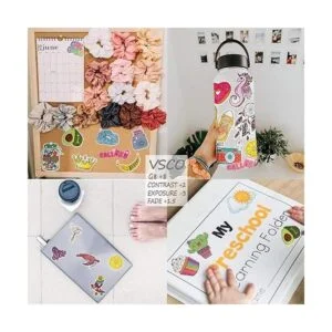 QTL Lindas calcomanías VSCO impermeables para niñas_2