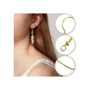 TOAOB 140 ganchos para aretes hipoalergénicos de plata de_4