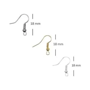 EcoFused Ganchos para aretes de 0.709 in 300 unidades