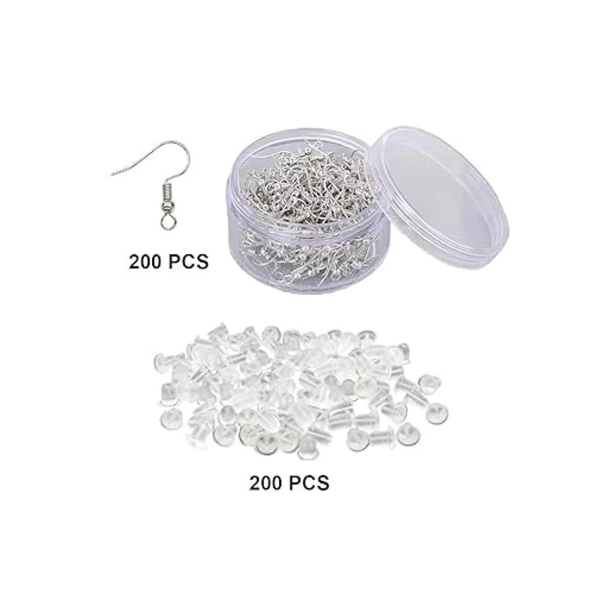 Juego de ganchos para pendientes con pendientes de acero