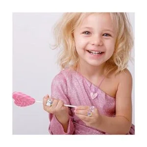 Todder Juego de joyas para niñas collar de unicornio_3