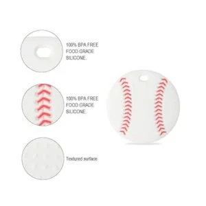 Juguetes para la dentición para bebés sin BPA silicona_2