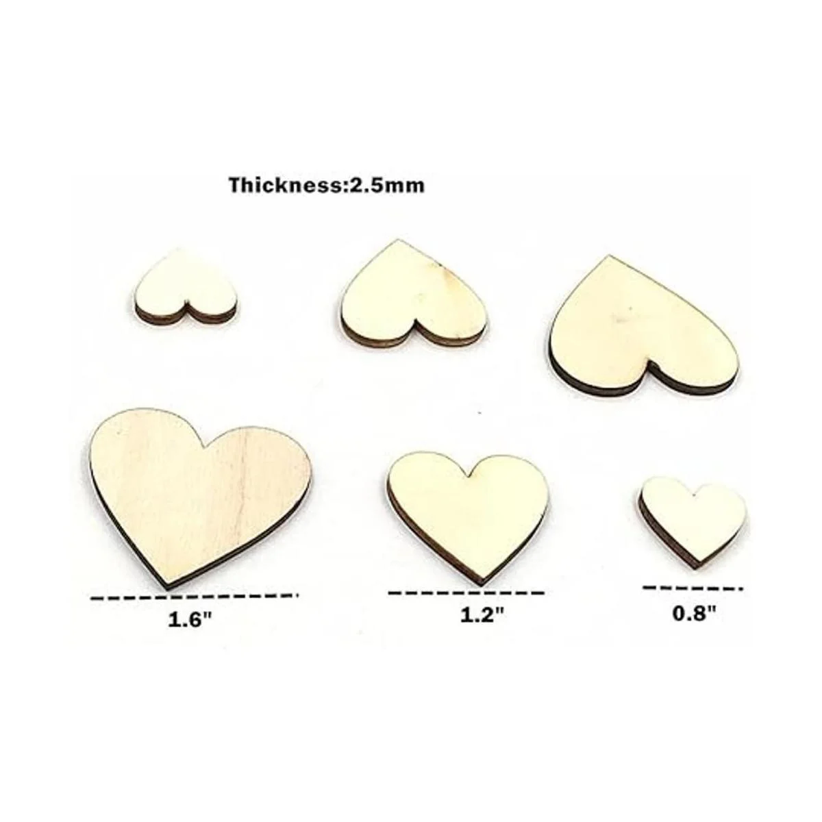 Kinteshun Cortadores de madera natural para patchwork