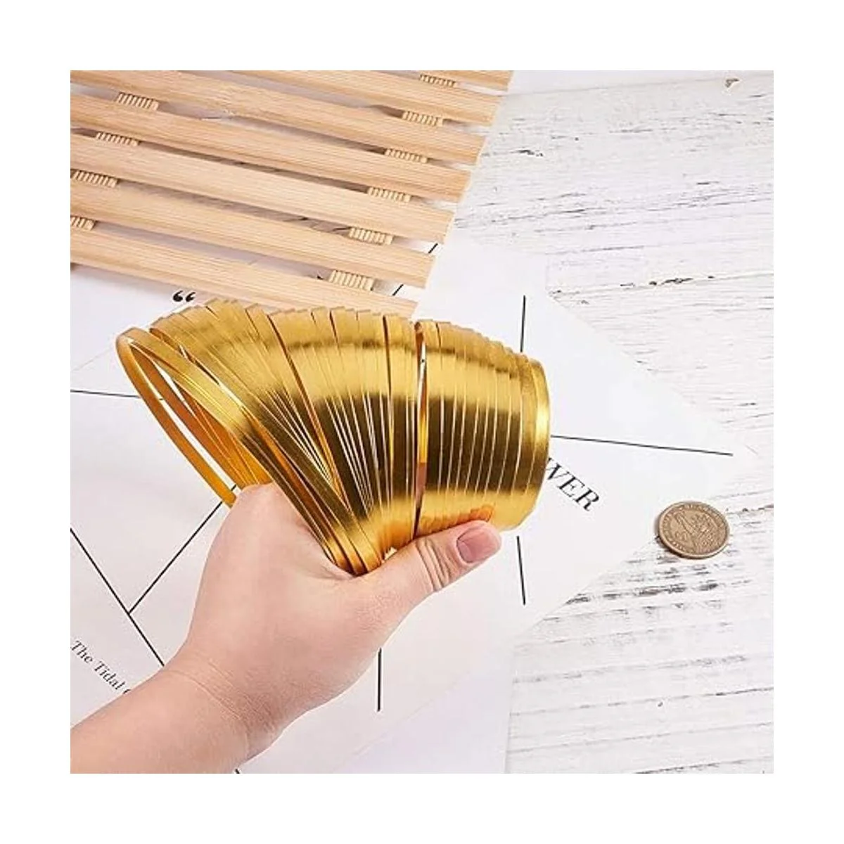 BENECREAT Alambre plano de 32 pies de ancho para joyería