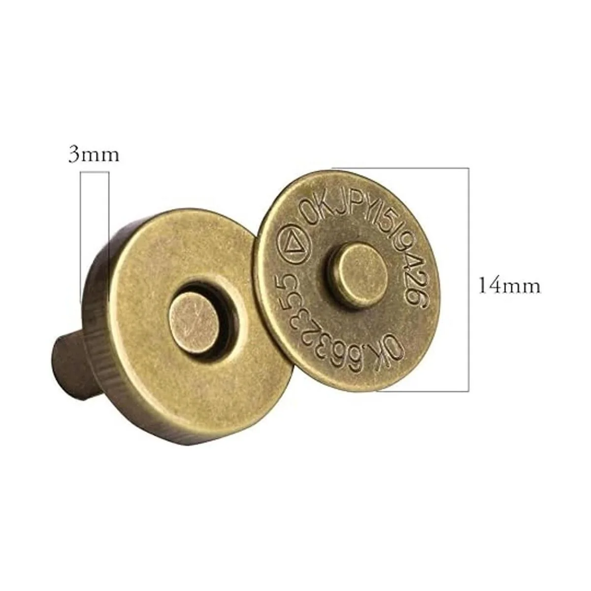 Onwon Juego de 20 broches magnéticos para monedero