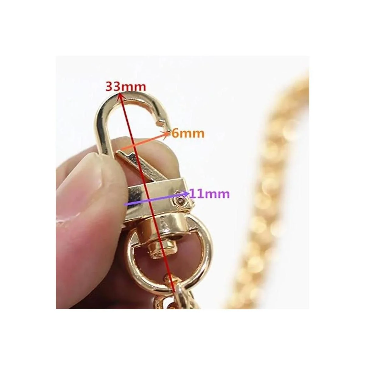 MW Correa de cadena plana de hierro de 47 pulgadas para_3