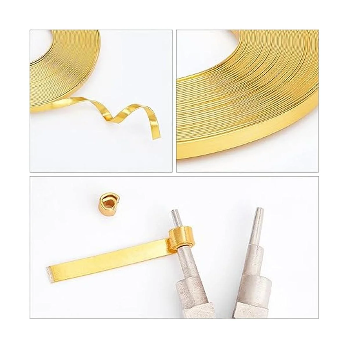 BENECREAT Alambre plano de 32 pies de ancho para joyería