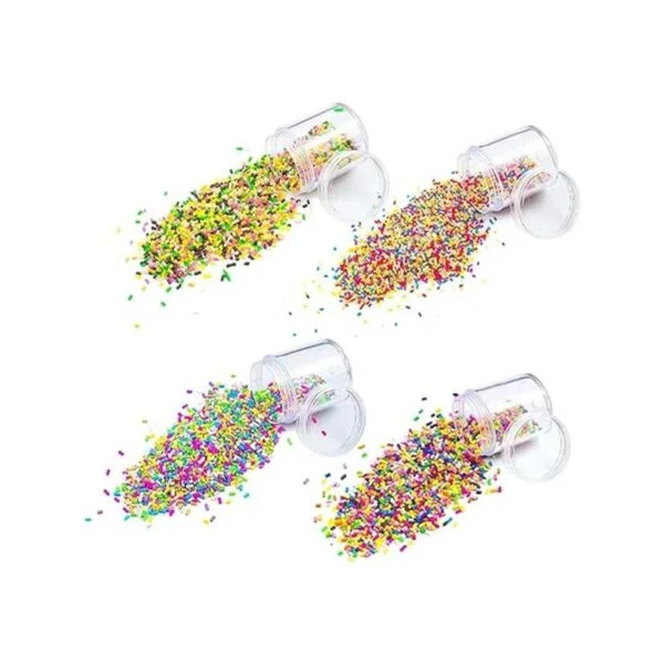 AUEAR Paquete de 4 coloridos gránulos falsos de_2