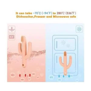 Cepillo de dientes para bebés con mordedor de cactus_4