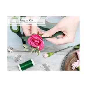 Royal Imports Cinta floral verde cinta adhesiva